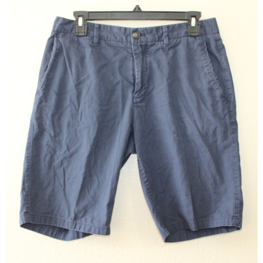 Bonobos Mens Blue Cotton Chino Shorts 10.5'' Inseam 30